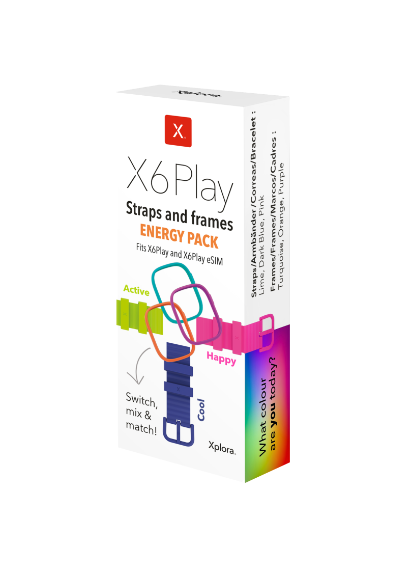 X6Play Energy tilbehørspakke med tre reimer